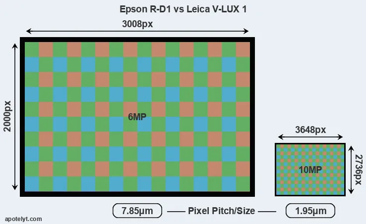 R-D1 versus V-LUX 1 MP