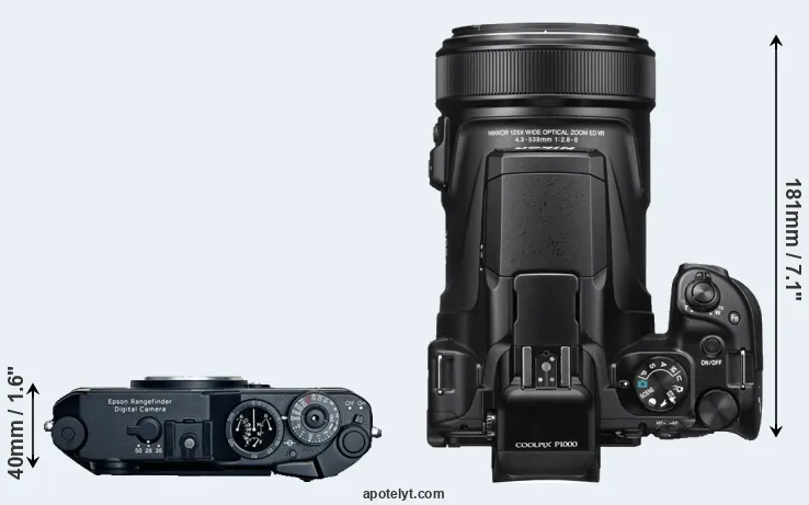 Compare R-D1 versus P1000 top