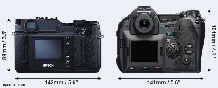 Comparison R-D1 or E-1 rear