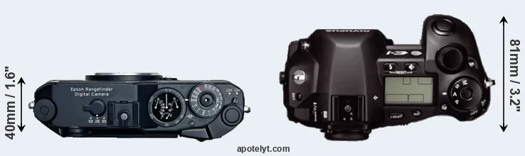 Compare R-D1 versus E-1 top