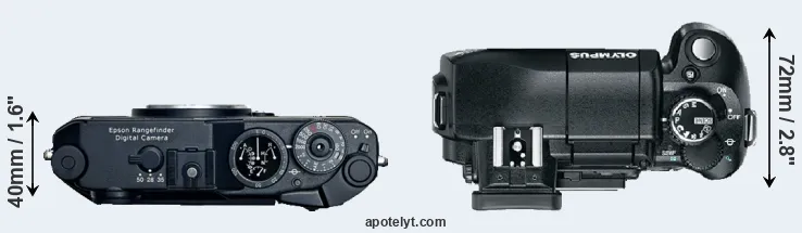 Compare R-D1 versus E-330 top