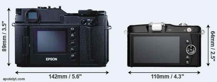 Comparison R-D1 or E-PM1 rear