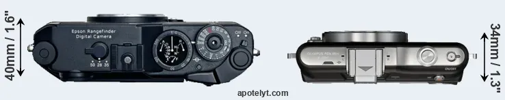 Compare R-D1 versus E-PM1 top