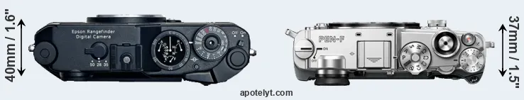 Compare R-D1 versus PEN-F top