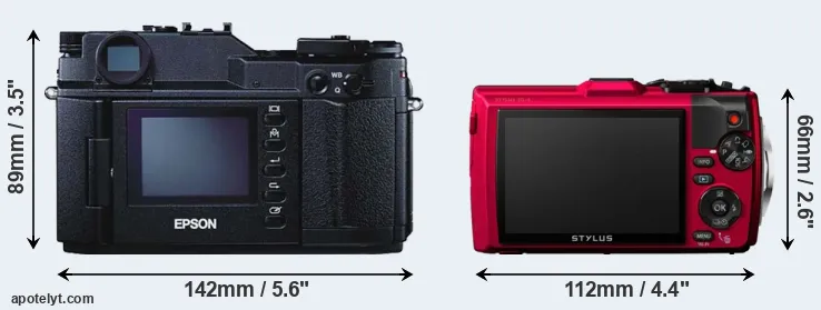 Comparison R-D1 or TG-4 rear