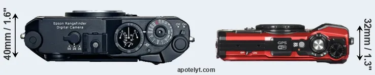 Compare R-D1 versus TG-5 top