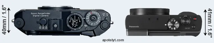 Compare R-D1 versus TZ90 top