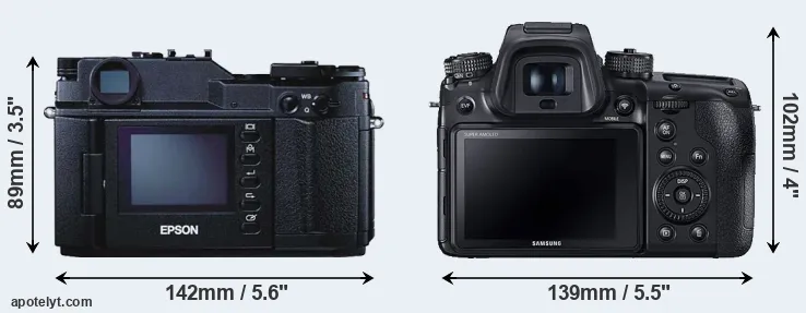 Comparison R-D1 or NX1 rear