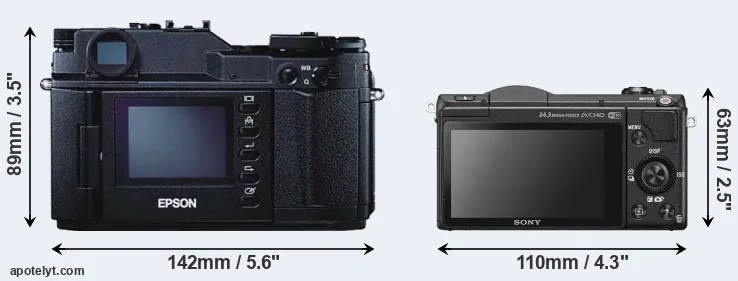 Comparison R-D1 or A5100 rear