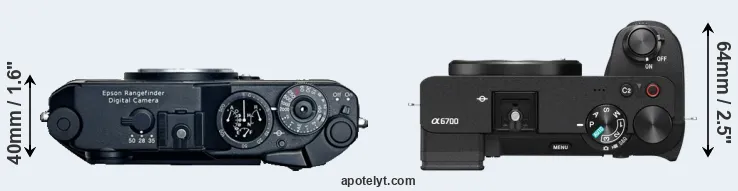 Compare R-D1 versus A6700 top