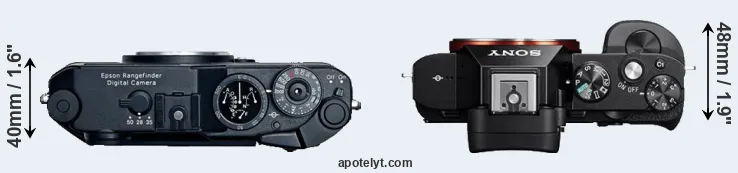 Compare R-D1 versus A7 top