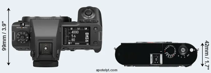 Compare GFX 100 II versus M Typ 240 top