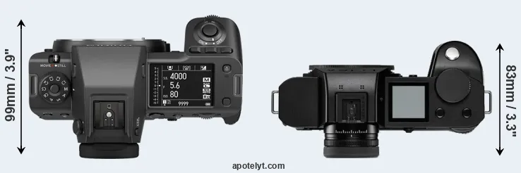 Compare GFX 100 II versus Leica SL2-S top