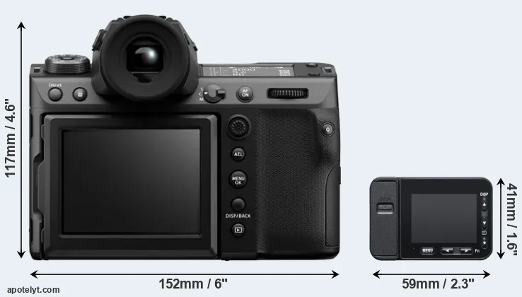 Comparison GFX 100 II or RX0 II rear