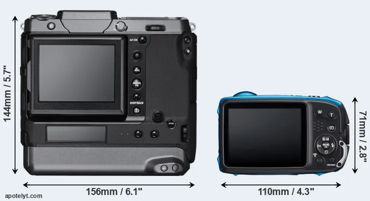 Comparison GFX 100 or XP140 rear