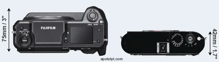 Compare GFX 100 versus M Typ 240 top