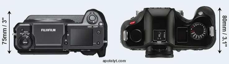 Compare GFX 100 versus S Typ 006 top