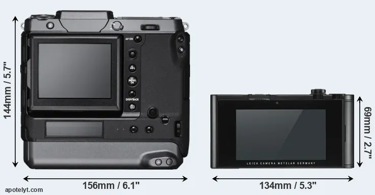 Comparison GFX 100 or TL2 rear