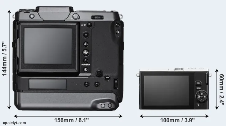 Comparison GFX 100 or J4 rear