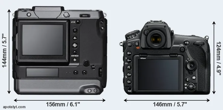 Comparison GFX 100 or D850 rear