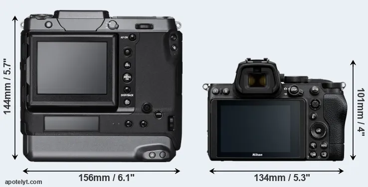 Comparison GFX 100 or Z5 rear