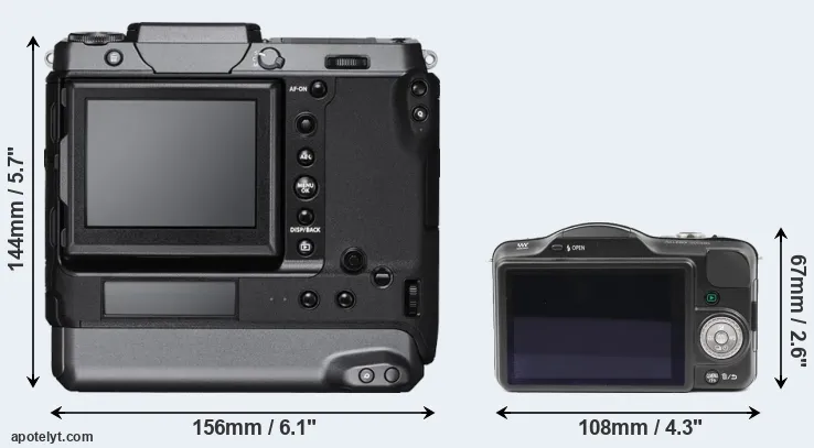 Comparison GFX 100 or GF3 rear