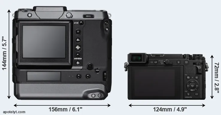 Comparison GFX 100 or GX9 rear