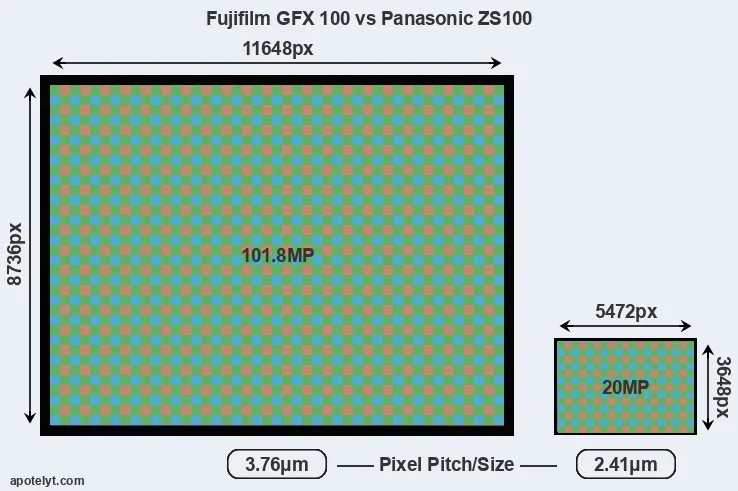 GFX 100 versus ZS100 MP