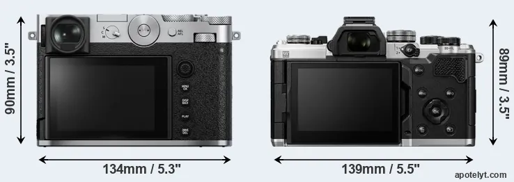 Comparison GFX 100RF or OM-3 rear