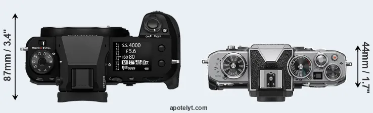 Compare GFX 100S II versus Z fc top