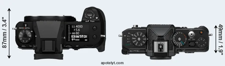 Compare GFX 100S II versus Zf top