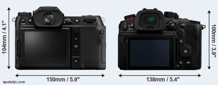 Comparison GFX 100S II or GH7 rear