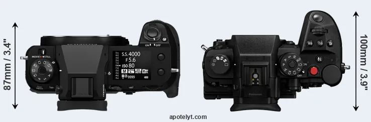 Compare GFX 100S II versus GH7 top