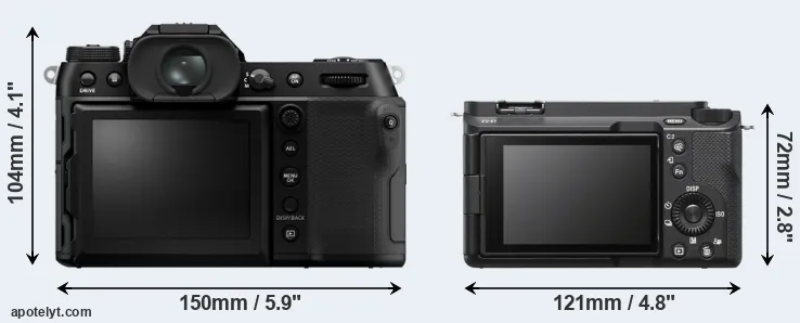 Comparison GFX 100S II or ZV-E1 rear