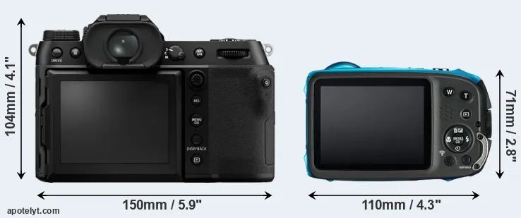 Comparison GFX 100S or XP130 rear
