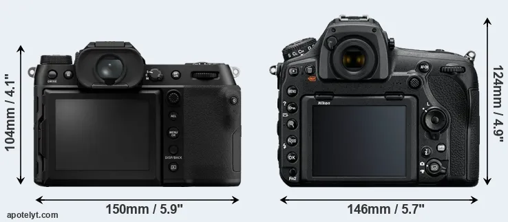 Comparison GFX 100S or D850 rear
