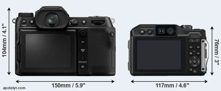 Comparison GFX 100S or FT7 rear