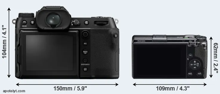 Comparison GFX 100S or GR IIIx rear