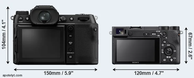 Comparison GFX 100S or A6500 rear