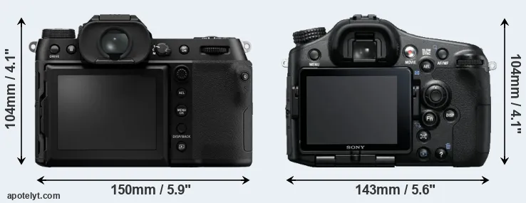 Comparison GFX 100S or A77 rear