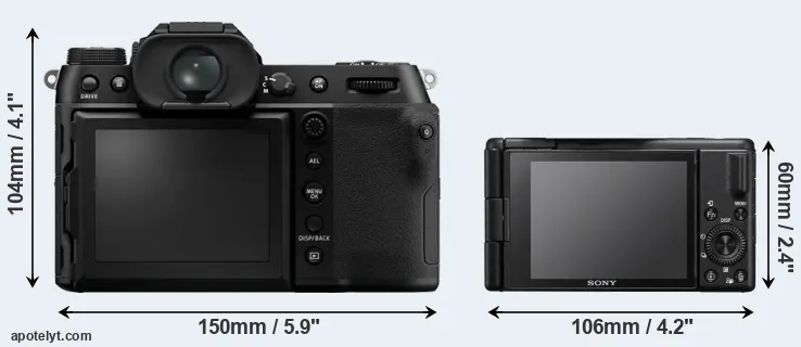 Comparison GFX 100S or ZV-1 II rear