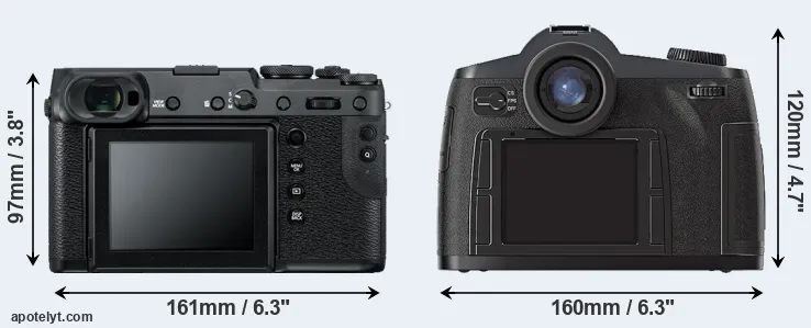 Comparison GFX 50R or S2 rear