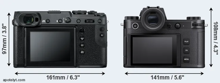 Comparison GFX 50R or Leica SL3 rear