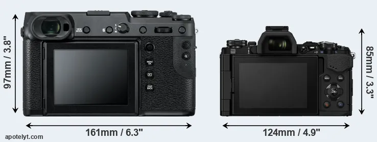 Comparison GFX 50R or E-M5 II rear