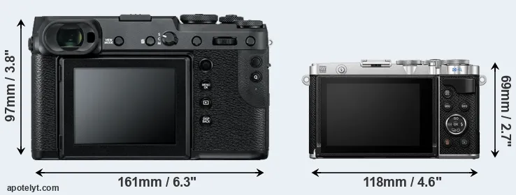 Comparison GFX 50R or E-P7 rear