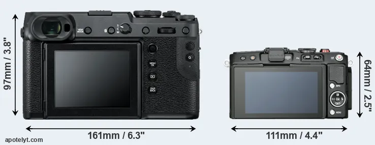 Comparison GFX 50R or E-PL6 rear