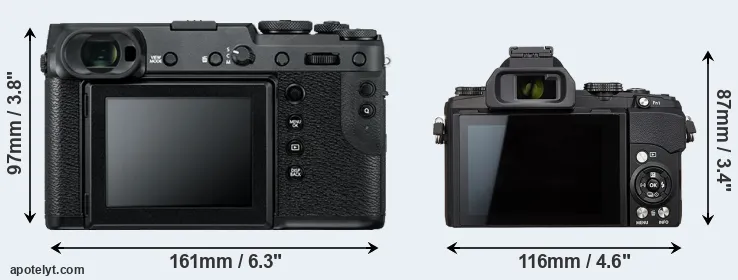 Comparison GFX 50R or Stylus 1s rear