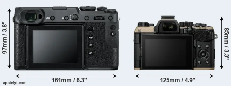 Comparison GFX 50R or OM-5 II rear