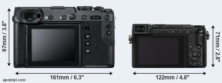 Comparison GFX 50R or GX85 rear