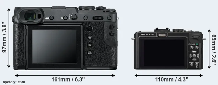Comparison GFX 50R or LX5 rear
